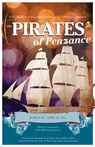 The Pirates of Penzance 2011 Show Poster