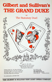 The Grand Duke 1991 Show Poster