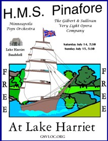 H.M.S. Pinafore – Summer Concert 2012 Show Poster