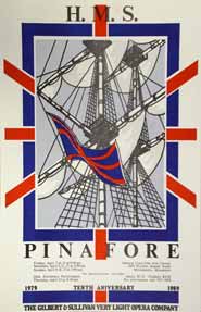 H.M.S. Pinafore 1989 Show Poster