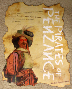 The Pirates of Penzance 1998 Show Poster