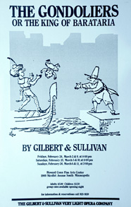 The Gondoliers 1984 Show Poster