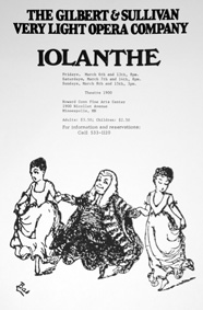 Iolanthe 1981 Show Poster
