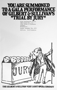 Trial by Jury 1979 Show Poster