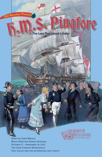 H.M.S. Pinafore Show Poster