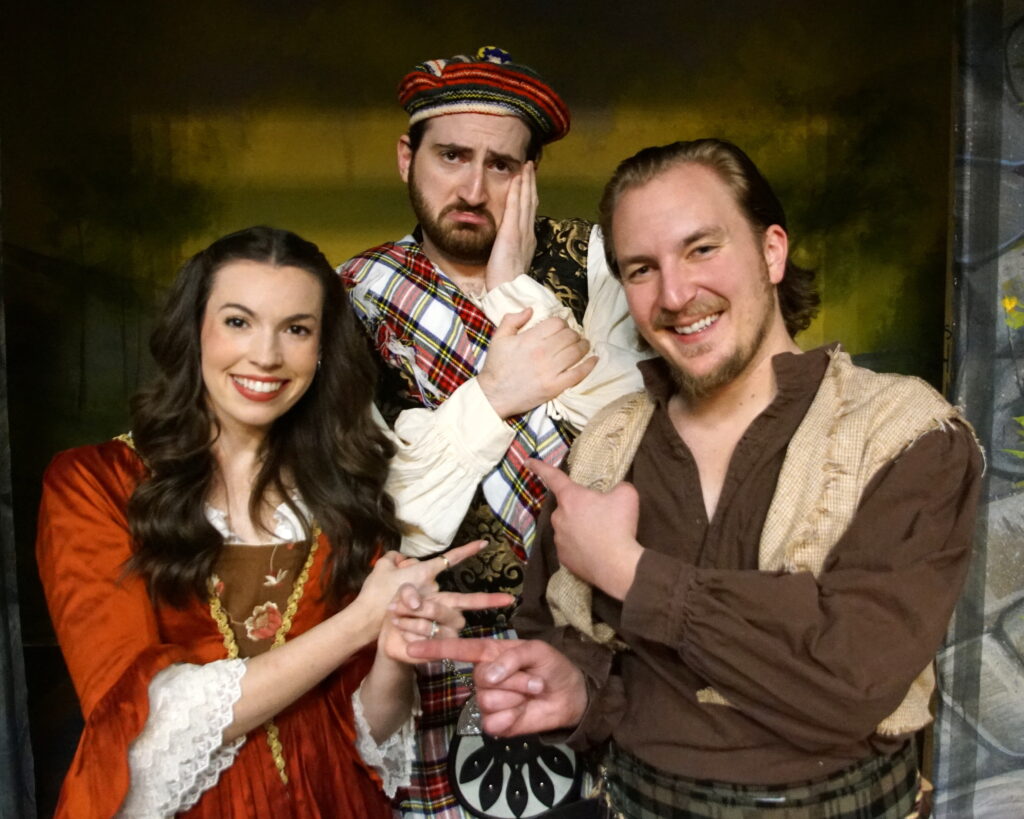 Maggie Benham as Wynn Somme, Sam Vinitsky as Coco, and Seth Tychon Steidl as Lanky Doug